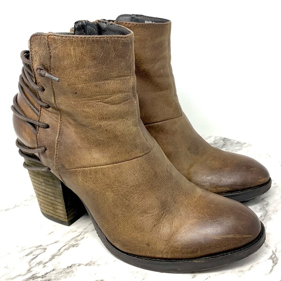 Steve Madden Shoes - Steve Madden Raglin Lace Up Detail Booties 8 Bohemian Western Moto Rustic Rugged